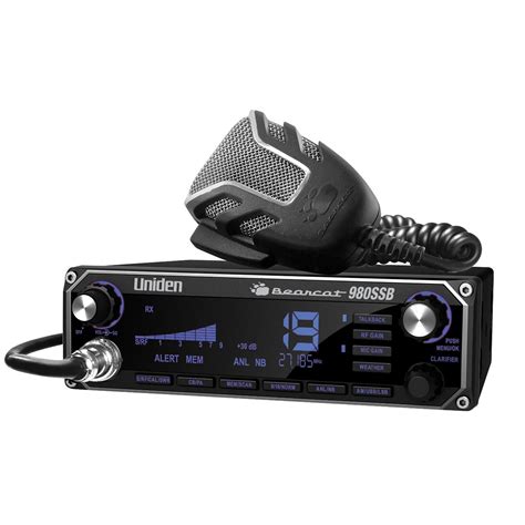 Cb Radio With Mic, Uniden Bearcat 980ssb 40-channel For Vehicle Cb Car ...