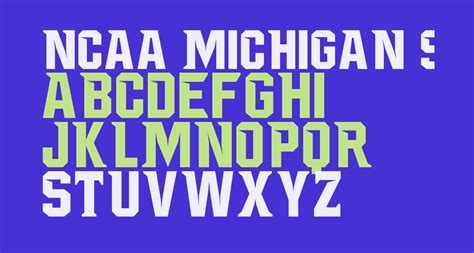 Ncaa Michigan St Spartans Free Font What Font Is