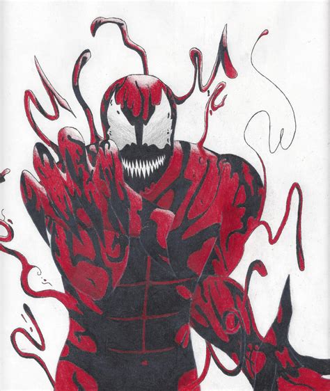 Carnage Color Pencil By Crazyeric24 On Deviantart