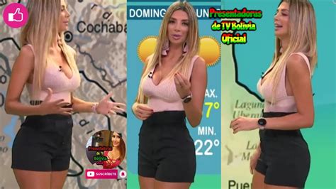 Presentadoras Del Clima Unitel Anabel Angus Tv Bolivian Presenter Weather Beatiful Woman 🌈🔥💕