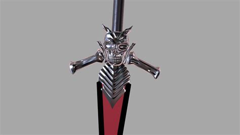 Dantes Sword Rebellion Devil May Cry Buy Royalty Free 3d Model