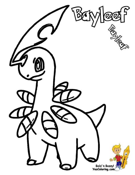 Pokemon Chikorita Coloring Pages Through The Thousand Photographs On