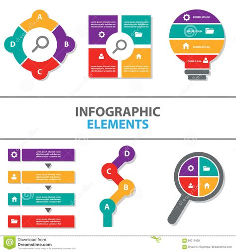 Het Kleurrijke Infographic Van Het De Presentatiemalplaatje Van Het
