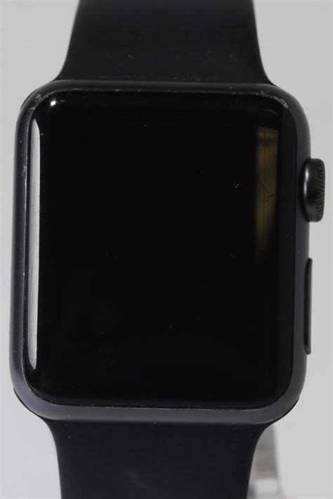 Apple Watch Sport 38mm Aluminum Case Black Sport Band Mj2x2lla For