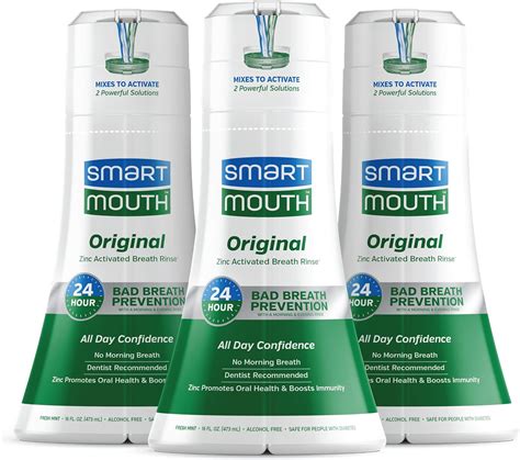 Buy Smartmouth Original Activated Mouthwash For Bad Breath Lasts 24