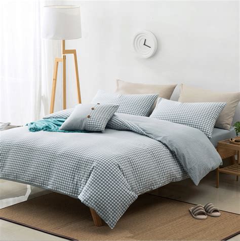 Japanese Style Cotton Simple Style Bedding Set From Sweet House