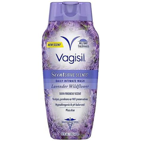 Vagisil Feminine Wash For Intimate Area Hygiene Scentsitive Scents Ph Balanced And