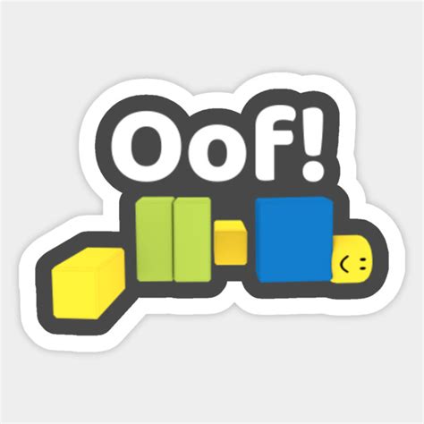 Roblox Oof Gaming Noob T Shirt Roblox Oof Sticker Teepublic