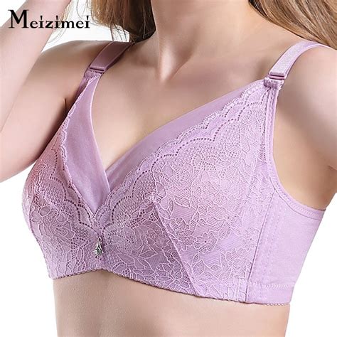 meizimei 2018 new women sexy plus size bra big cup lace bralette underwear push up bras for