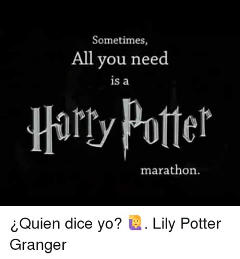 Sometimes All You Need Is A Harry Potter Marathon ¿quien Dice Yo 🙋