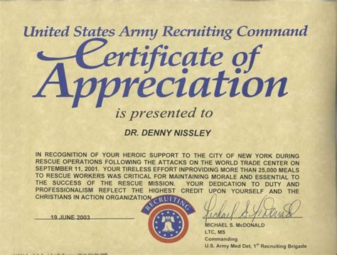 Army Certificate Of Appreciation Template 6 Best Templates Ideas