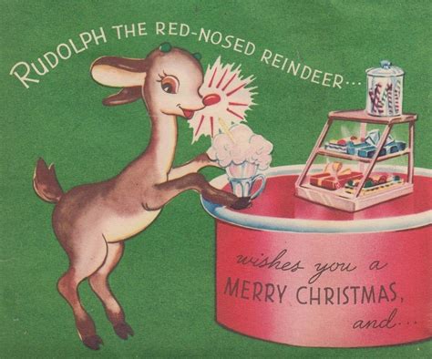 Pin By Jessica Scarlett On Christmas Vintage Reindeer Rudolph Red