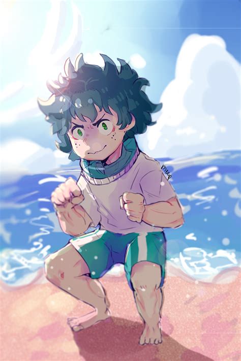 Izuku Midoriya At The Beach By Meeperous On Deviantart