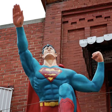 Superman Taking Off From A Storefront Metropolis Vistavision Flickr