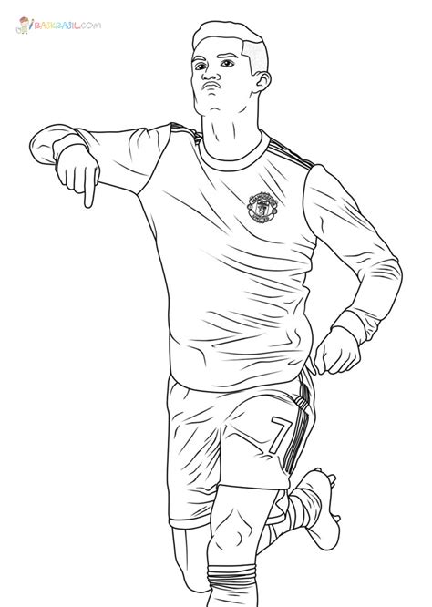 55 Desenhos Do Cristiano Ronaldo Para Imprimir E Colorir