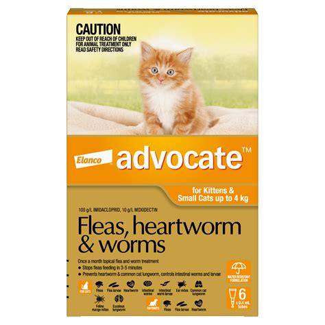 Advocate Flea Heartworm And Worm For Small Cats And Kittens