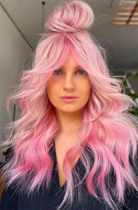 Pink Hair Colours That Gives Playful Vibe Cotton Candy Pink