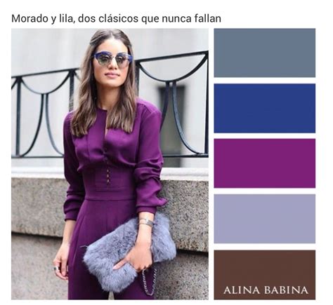 Morado Y Lila Como Combinar Ropa Combinar Colores Ropa Combinacion My