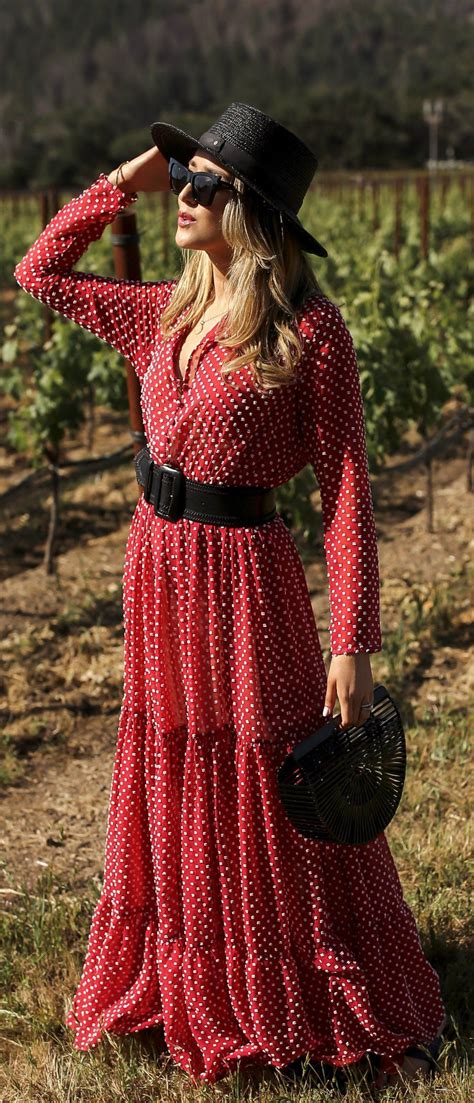 30 Dresses In 30 Days Day 21 What To Wear Wine Tasting Red Polka