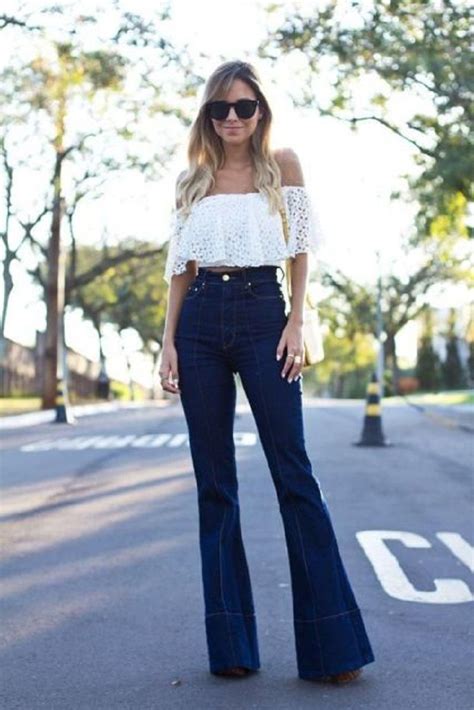 Awe Inspiring High Waisted Flare Jeans Outfit Ideas High Waisted
