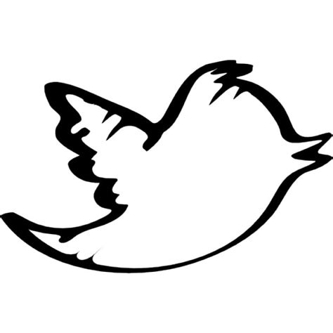 Twitter Sketched Logo Outline Icons Free Download