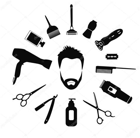 Comb tool barber corte de cabello, haircut tool, construction tools, fashion, repair tools png. Vectores: peluqueria | Silueta de hombre con herramientas ...