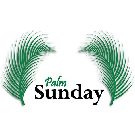 Palm Sunday Vector Png Images Palm Sunday With Natural Leaves Palm