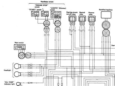 Yamaha warrior 350 wiring diagram from www.grizzlycentral.com print the cabling diagram off and use highlighters to be able to trace the signal. Schema electrique yfm 350 - Combles isolation