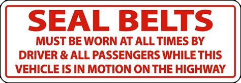 seat belts must be worn label sign on white background 7138522 vector art at vecteezy