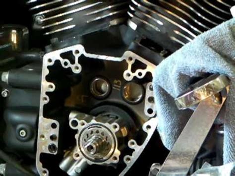 This is slice 5 of n of a ~ z hour video. 19. Harley cam chain tensioner replacement on a Twin Cam ...