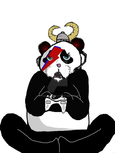 Gaming Panda By Kyrawrx On Deviantart