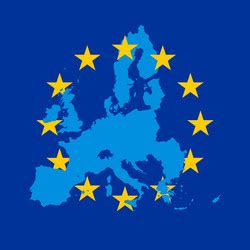 Detailed Map Of European Union Royalty Free Vector Image