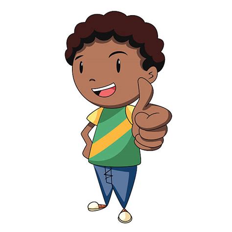 Bonecos Meninos Cartoon Boy Giving You Thumbs Up Clip