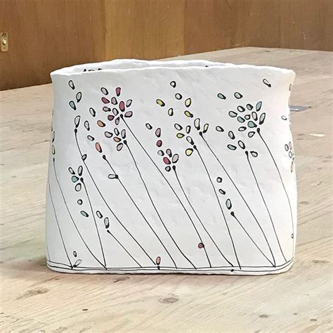 Emily Free Wilson On Instagram “hand Built Vase Ready To Be Glazed Emilyfreewilson Porcelain