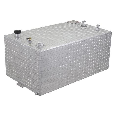 Rds Aluminum Transfer Fuel Tank — 55 Gallon Rectangular Diamond Plate