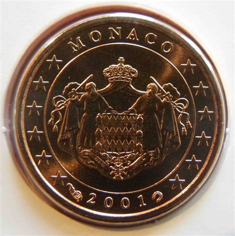 Monaco 1 Cent Coin 2001 Euro Coinstv The Online Eurocoins Catalogue