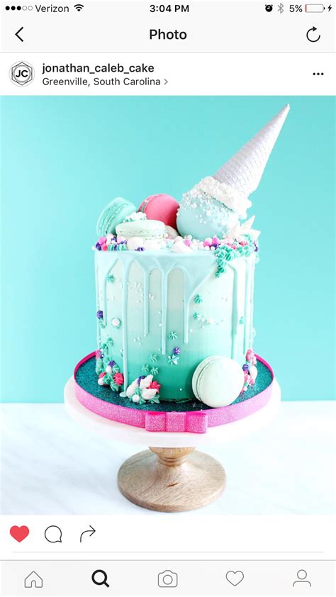 Ice Cream Cake Pretty Cakes Cute Cakes Beautiful Cakes Yummy Cakes