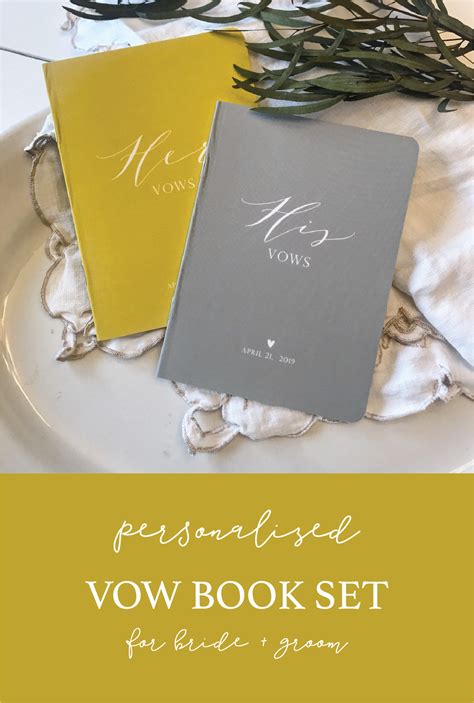 When you shop via links on our site, we may earn a small. Custom Wedding Vow Books for Bride and Groom | Set of 2 | Wedding vow books, Wedding vows gift ...