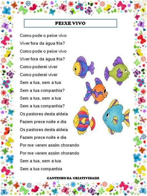 Pin De Vânia Lúcia Carvalho Ferreira Em Músicas Cantigas Infantil