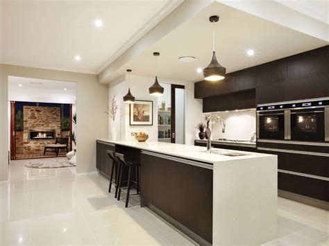 Modern Galley Kitchen Design Using Granite Kitchen Photo 1231738