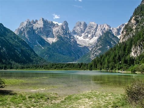 Dürrensee Mit Cristallo Massiv Foto And Bild Italy World Südtirol
