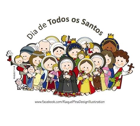 A Group Of People With The Words Dia De Todos Os Santoss In Spanish