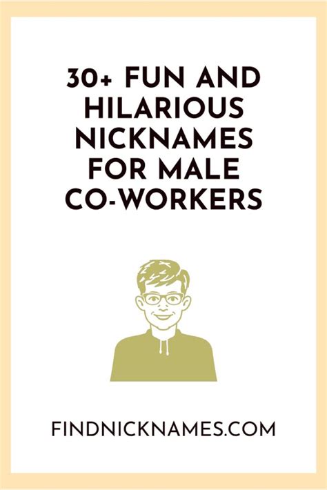 30 Hilarious Nicknames For Male Co Workers — Find Nicknames Funny