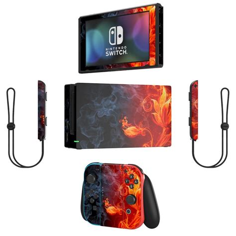 Nintendo Switch Skin Flower Of Fire By Gaming Decalgirl