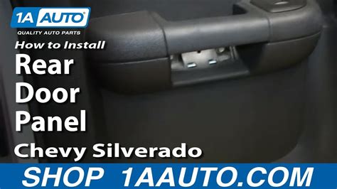 How To Remove Rear Door Panels 2007 13 Chevy Silverado 1a Auto