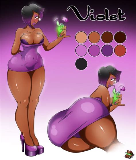violet 4 artist gmeen aka greenhent luscious