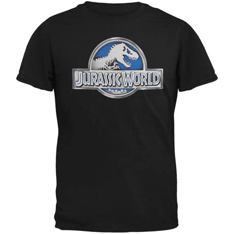 Jurassic World Jurassic World Mens Basic Logo T Shirt Black