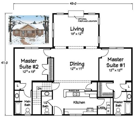 The other bedroom provides flexibility to either service as the 3 rd. Beautiful House Plans With Two Master Bedrooms - New Home ...