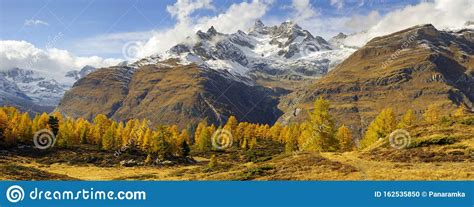 Matterhorn And Autumn Stock Photo Image Of Rocky Background 162535850