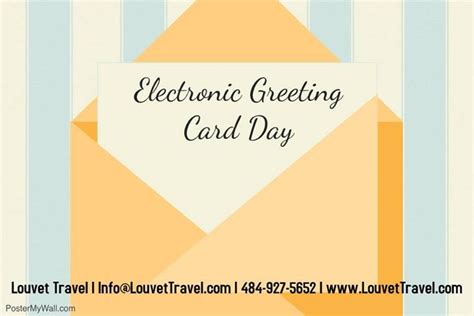 Maybe you would like to learn more about one of these? On this, Electronic Greeting Card Day; tag who you will be sending a card? #LouvetTravel ...